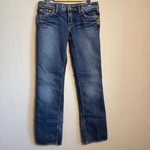 Vintage Silver Jeans Women's Indigo Low Rise Monica Blue Jeans‎ 29/33 Stretch